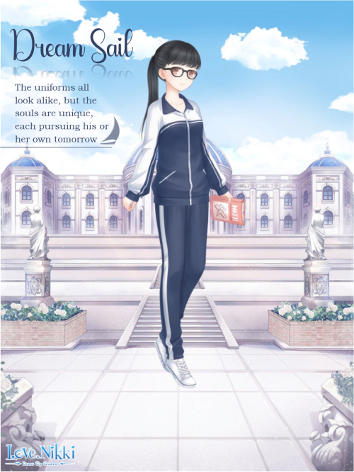 Blue, white, uniform, school, gallery, have
