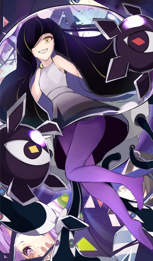  lillie selene lusamine elio acerola and 1 more pokemon and 1 more drawn by tsukune2398 sample 8517d