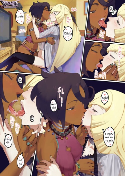  lusamine and olivia pokemon and 1 more drawn by r e l o a d sample bbe23887300e6901e11792eab753619e