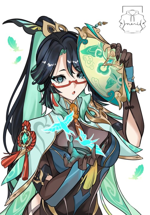 cloud retainer and xianyun genshin impact drawn by neri neriwhy sample c800f2f210af6a95eea126cba4a3