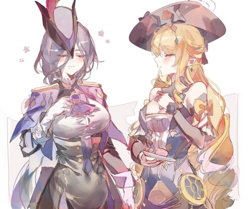  clorinde and navia genshin impact drawn by cocoballking sample ceabbfa1607344c3915168e1e393c807