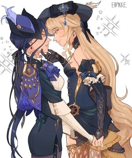  clorinde and navia genshin impact drawn by ehpikke sample 22fc576f41af609dc125df840ae91231