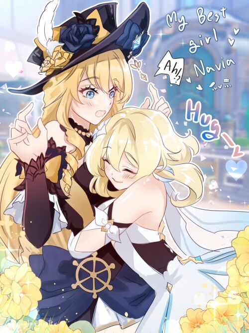  lumine and navia genshin impact drawn by mylazysister sample 8bc4cc2eb68ac0b6df58b1c4a5d8e59f