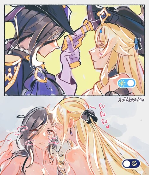  clorinde and navia genshin impact drawn by aoiabyss sample 20398ef0605a6f5d352191ed227bdc57