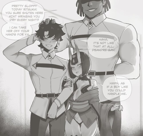  fujimaru ritsuka and shuten douji fate and 1 more drawn by nyantcha sample 5e67172f138b228f35074796