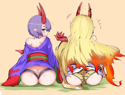  shuten douji and ibaraki douji fate and 1 more drawn by kakihou sample 021b2ec61a67311f9303443d329c