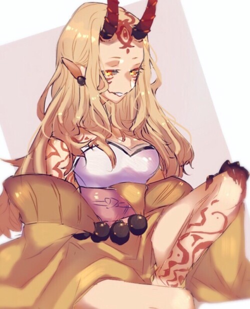  ibaraki douji fate and 1 more drawn by wonakira 2b89acd000985910466c7646a5c390b9