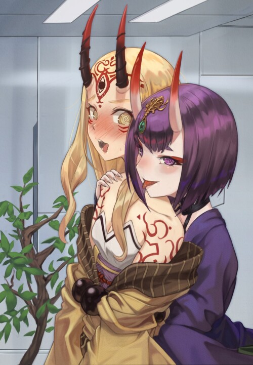 shuten douji and ibaraki douji fate and 1 more drawn by ne corn sample 83d4381d3dc0730c8f520d830d00