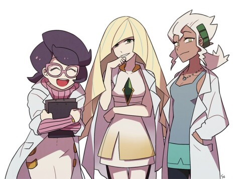  lusamine wicke and burnet pokemon and 1 more drawn by ssalbulre sample c37a1fbd959d8b20b4a04382bc0e