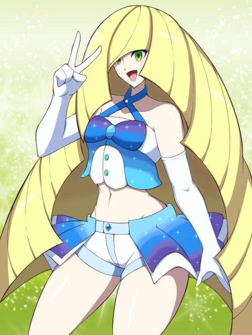  lusamine and lisia pokemon and 2 more drawn by ko ban98 sample ee2b7717f5b2792c426309bde240b11f