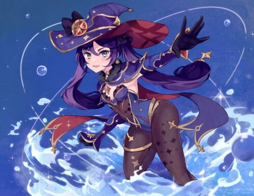 mona genshin impact drawn by casualshroomz sample 698b836b2cd33f71a7e37f10dfee4c01