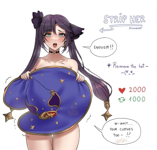  mona genshin impact drawn by ryuuneart sample b548c0864a83947adceba9c574e2148c