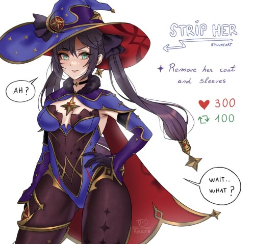  mona genshin impact drawn by ryuuneart sample 9296fdb2a88305a2ed08b03a2501dd99