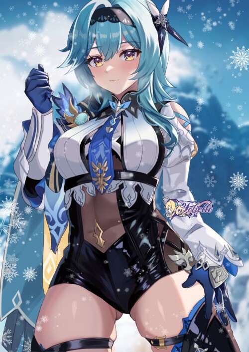  eula genshin impact drawn by felielle 9ebb9888de0f21b1d84693106d9792c2
