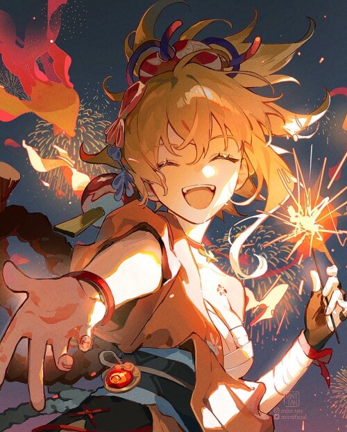  yoimiya genshin impact drawn by mint tan sample c0cd844a5817876d3d00a54a0169a395