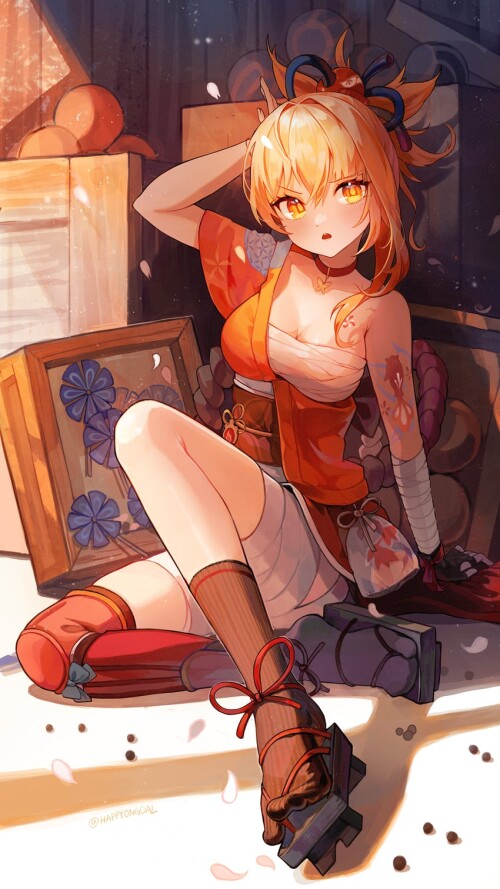  yoimiya genshin impact drawn by happyongdal sample 460da29321b74cdee5c9879b42ee22af