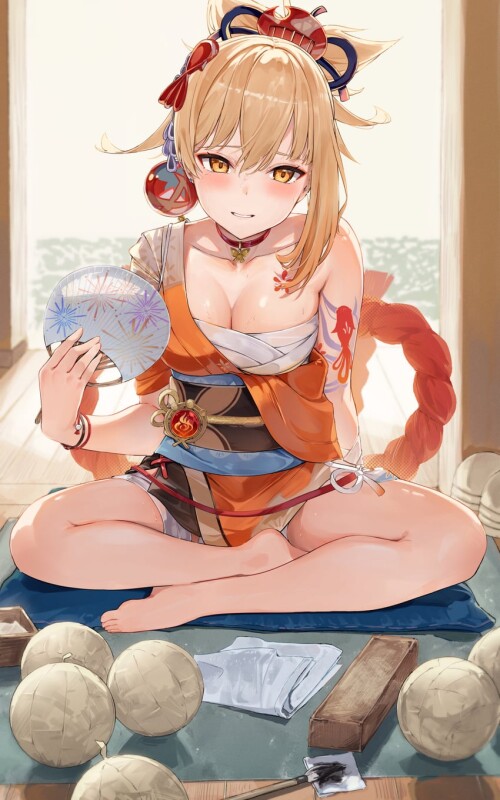  yoimiya genshin impact drawn by auui sample 3f47851d5de8c56468cd037fcbc8bff8
