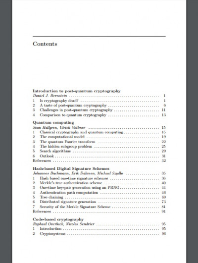 Post Quantum Cryptography (3)