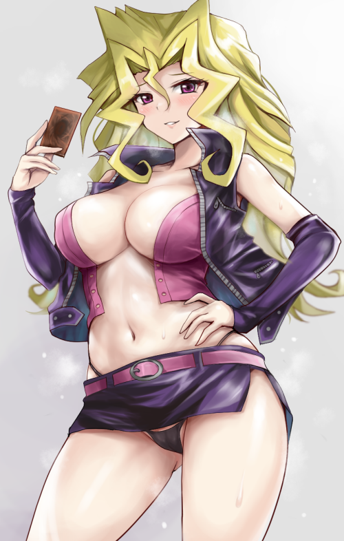  kujaku mai yu gi oh and 1 more drawn by r binon 163b050e9782cdf88ad55a1a79afa6a2