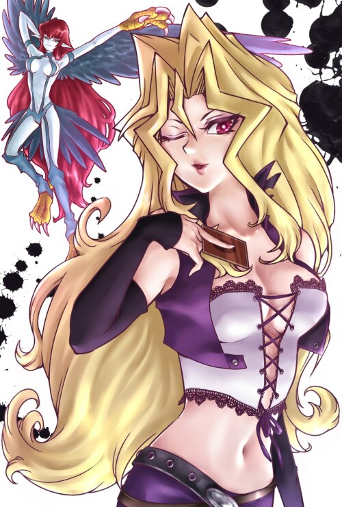  kujaku mai harpie lady and harpie lady yu gi oh and 1 more drawn by inenari sample 626d806e9ecce325