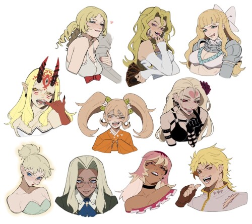  dio brando ibaraki douji saionji hiyoko integra hellsing catherine and 5 more fire emblem and 11 mo