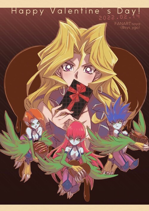  kujaku mai harpie lady harpie lady 1 harpie lady 2 and harpie lady 3 yu gi oh and 1 more drawn by s