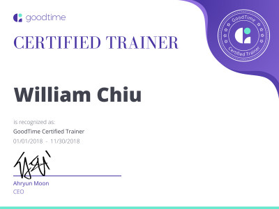 William Chiu Certified Trainer