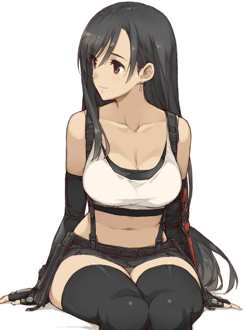  tifa lockhart final fantasy and 2 more drawn by morisawa haruyuki 9115445995bf34224d8c3899bb4d884c