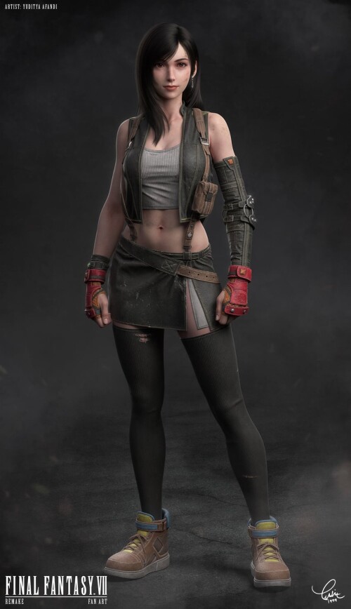  tifa lockhart final fantasy and 2 more drawn by yuditya afandi sample a575ba1b798c778b6bfe21ade9f48
