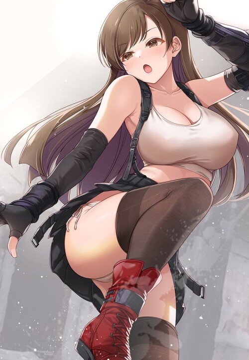  tifa lockhart and nitta minami idolmaster and 4 more drawn by mk mod0 sample be82dbc44f41bc21d9075f