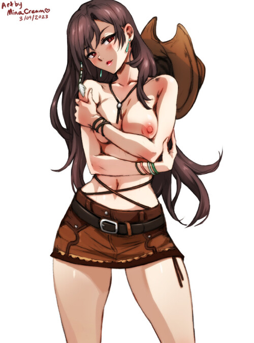  tifa lockhart final fantasy and 1 more drawn by mina cream 5351a45bacea5ed846c7a78b8cbb1f41