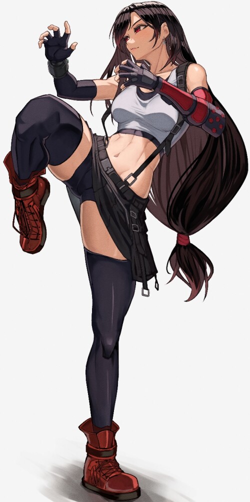  tifa lockhart final fantasy and 2 more drawn by temoc 983ab3245ee70ec8fea14ca75b834354