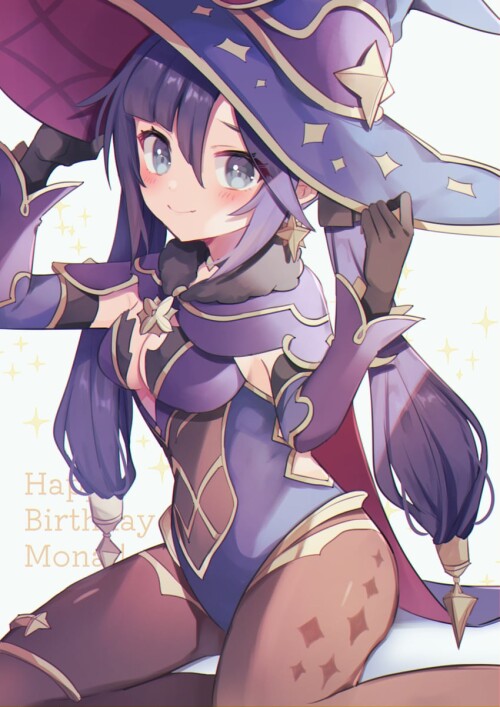  mona genshin impact drawn by shirase shirose sample 7d73089f8e99f1ca134c12b71379fc36