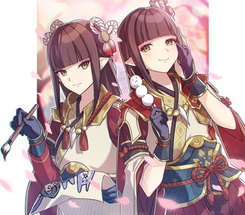  hinoa and minoto monster hunter and 1 more drawn by iruiru popopo sample 1e0d67a267e5ff1ddbae7f22f6