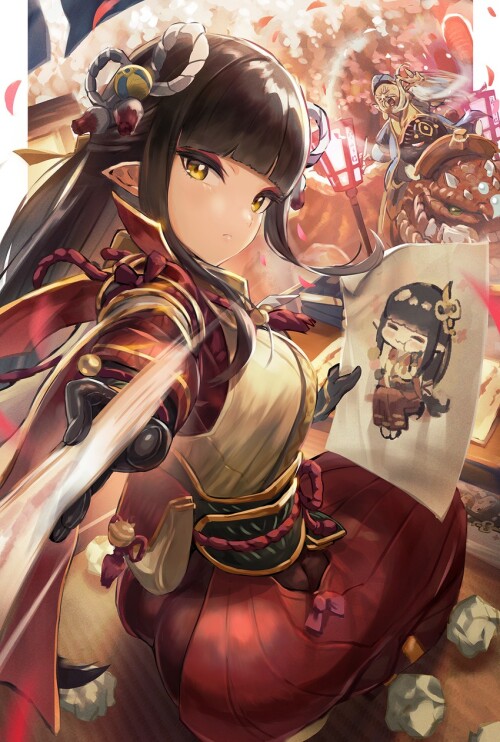  hinoa minoto and guild master hojo monster hunter and 1 more drawn by inoki 08 sample 6576fa267809a
