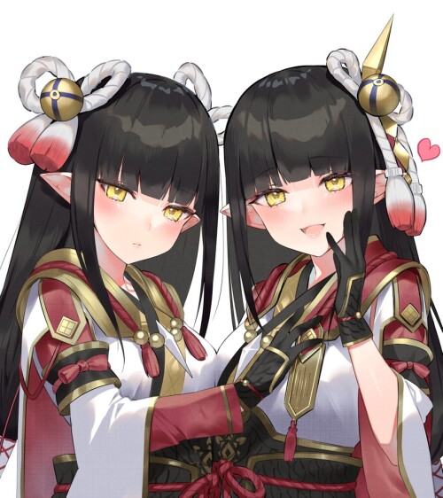  hinoa and minoto monster hunter and 1 more drawn by asagi yuna sample 1adb89217fd4886823a6225f4f321