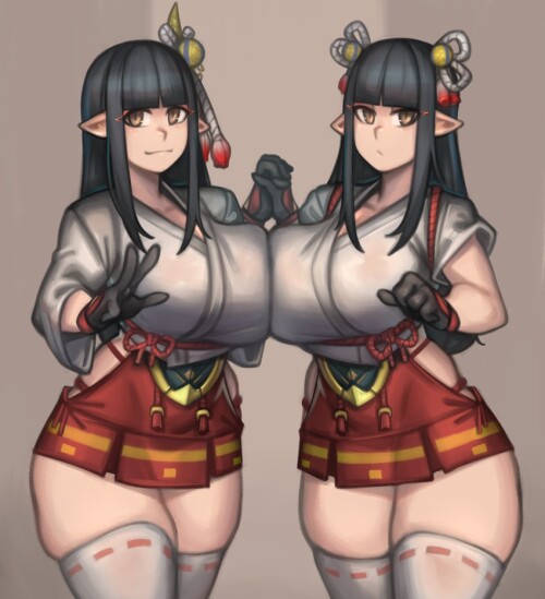  hinoa and minoto monster hunter and 1 more drawn by kelvin hiu sample b4e5df4f91224d70ed6f9718cdd01