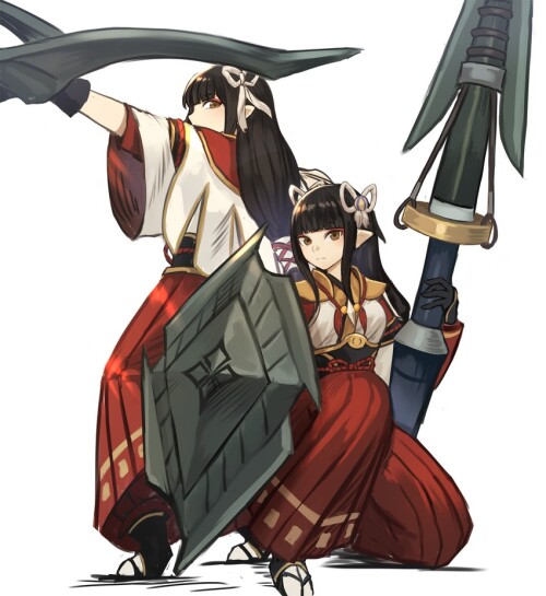  hinoa and minoto monster hunter and 1 more drawn by sookmo sample bc0e1e18dfb9e85cf1eb179855ea47a4