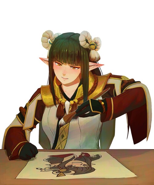  hinoa and minoto monster hunter and 1 more drawn by wafferscotch sample 0d77b3d06a5001a41c03bb4845c