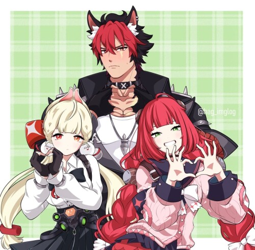  ukinami yuzuha alice thymefield and komano manato zenless zone zero drawn by hag imglog sample dcaf