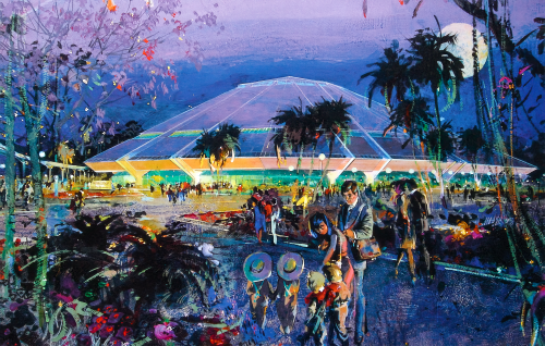 Horizons pavilion at Disney's EPCOT Center by Herbert Ryman