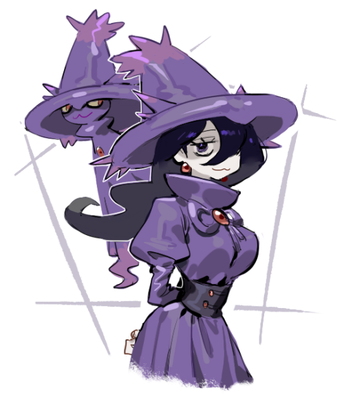  hex maniac and mismagius pokemon and 1 more drawn by raine acke2445 a84a3ad180981ff881f409315b2ac49