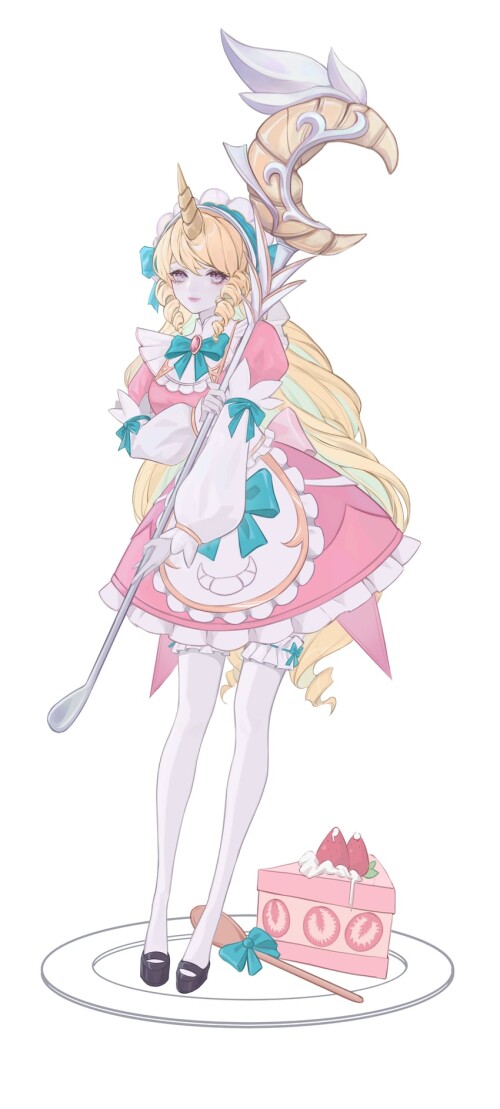  soraka and cafe cuties soraka league of legends drawn by qin da xing sample 09dce4d3f0d5d794117e72d