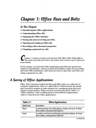 Office 2016 All In One for Dummies (3)