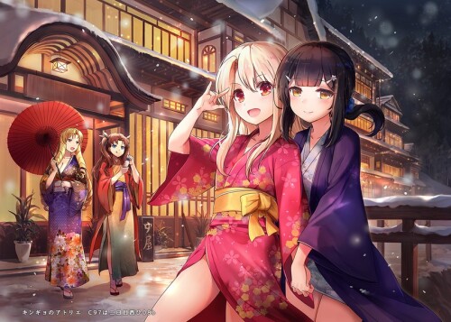  tohsaka rin illyasviel von einzbern miyu edelfelt and luviagelita edelfelt fate and 1 more drawn by