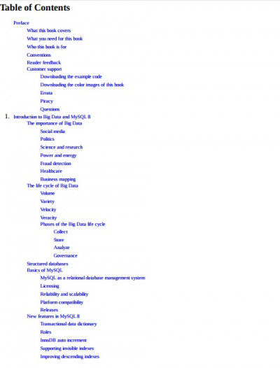 MySQL 8 for Big Data Effective data processing with MySQL 8 Hadoop NoSQL APIs and other Big Data (2)