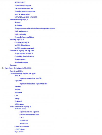 MySQL 8 for Big Data Effective data processing with MySQL 8 Hadoop NoSQL APIs and other Big Data (3)