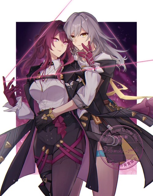 trailblazer stelle and kafka honkai and 1 more drawn by skmchi ymnb sample 035258fc6d5ef5e3e85619a5