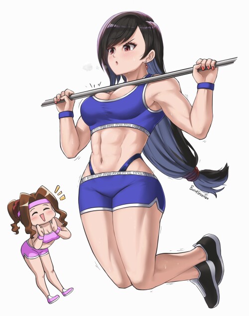 Day 142 of Posting Tifa Lockhart Art 142 mBaTtWr