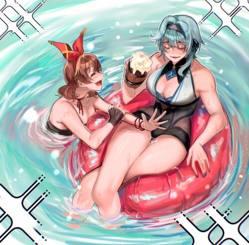  eula and amber genshin impact drawn by kiegenshin sample 4b36e81442fa0bcafbc7adbbac85a926